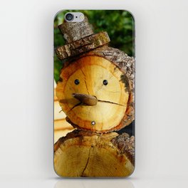 Mister tree trunk | The second life of a fallen tree | Winter Garden decor iPhone Skin