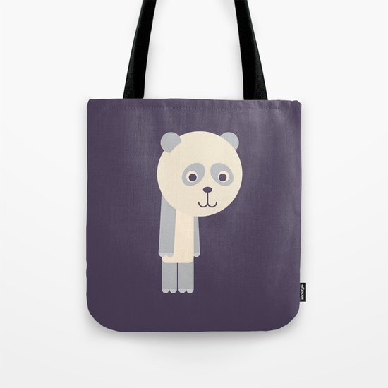 Letter P // Animal Alphabet // Panda Monogram Tote Bag