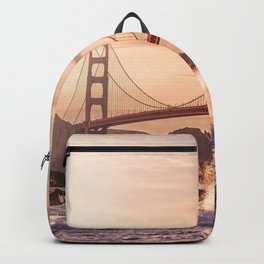 Golden Gate Bridge at Sunrise Backpack | California, Nature, Long Exposure, Sf, Bay Area, Hdr, Golden State, San Francisco, Color, Painting 