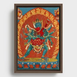 Chakrasamvara Tantra Tibetan Buddhist Deity Framed Canvas