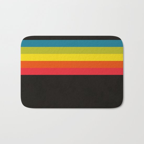 Retro Camera Color Palette Bath Mat