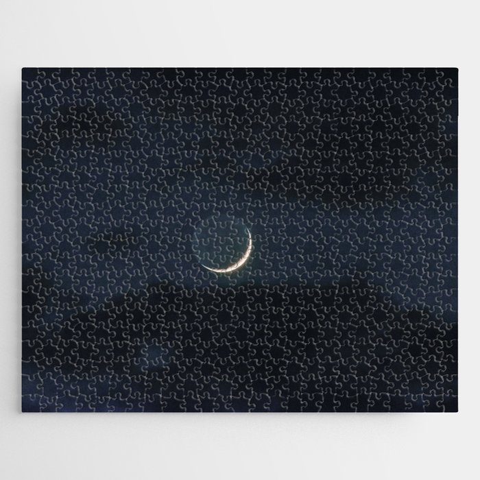 New Moon after Dark | Nature and Landscape Photography Jigsaw Puzzle