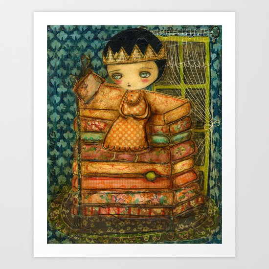 Sleepless Nights With The Princess And The Pea Art Print