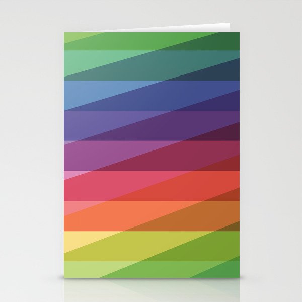 Fig. 040 Rainbow Stripes Stationery Cards