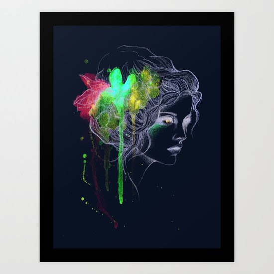 Water Flowers Art Print