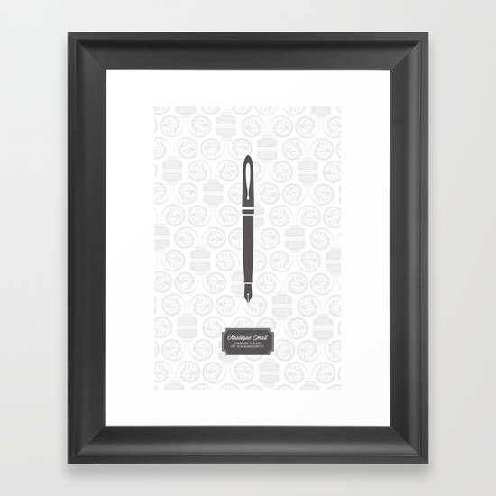 We Used To... Framed Art Print