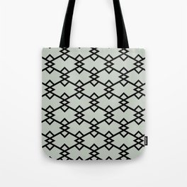 Black and Smoked Sage Tessellation Line Pattern 22 Pairs DV 2022 Popular Colour Favored One 0455 Tote Bag