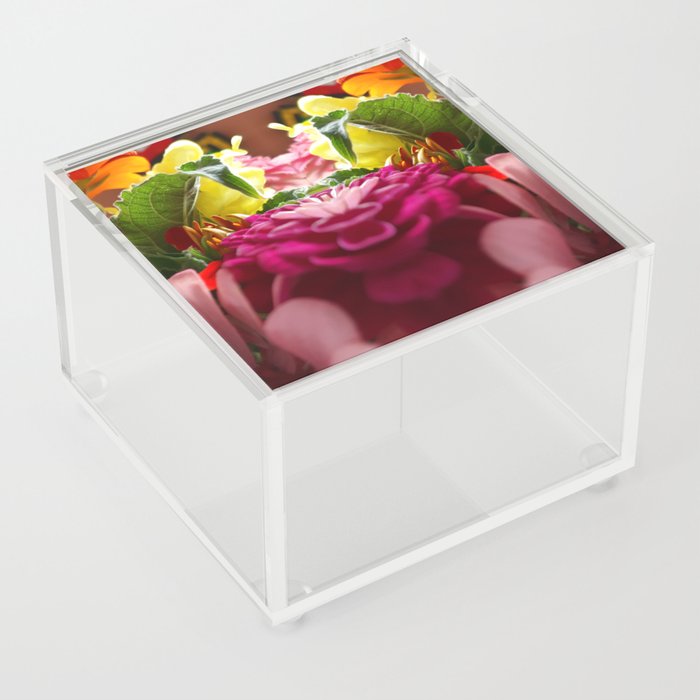 Floral Mirror Acrylic Box
