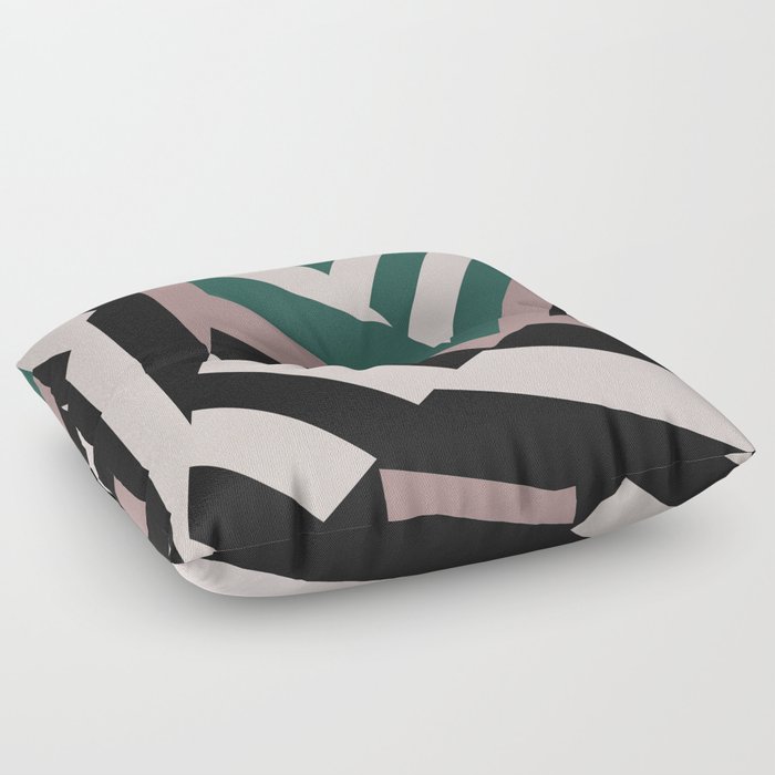 ASDIC/SONAR Dazzle Camouflage Graphic Design Floor Pillow