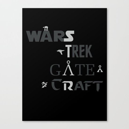 Geek All Stars Canvas Print