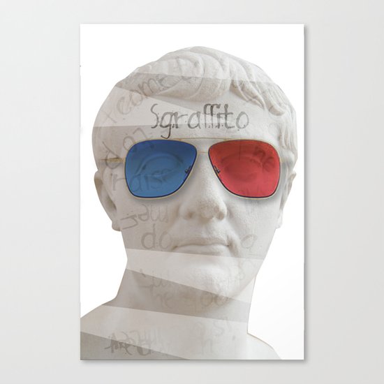 scratch 3D Canvas Print