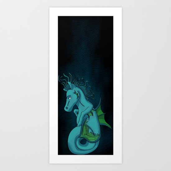 Kelpie the Hippocampus Art Print
