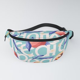 You're doing great peach lettering illustration with peaches VECTOR Fanny Pack