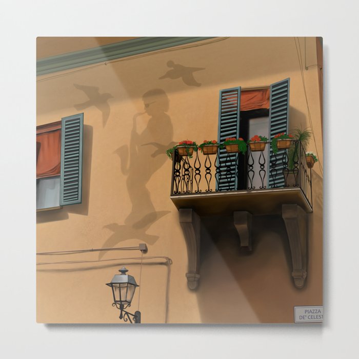 Italian Balcony Metal Print