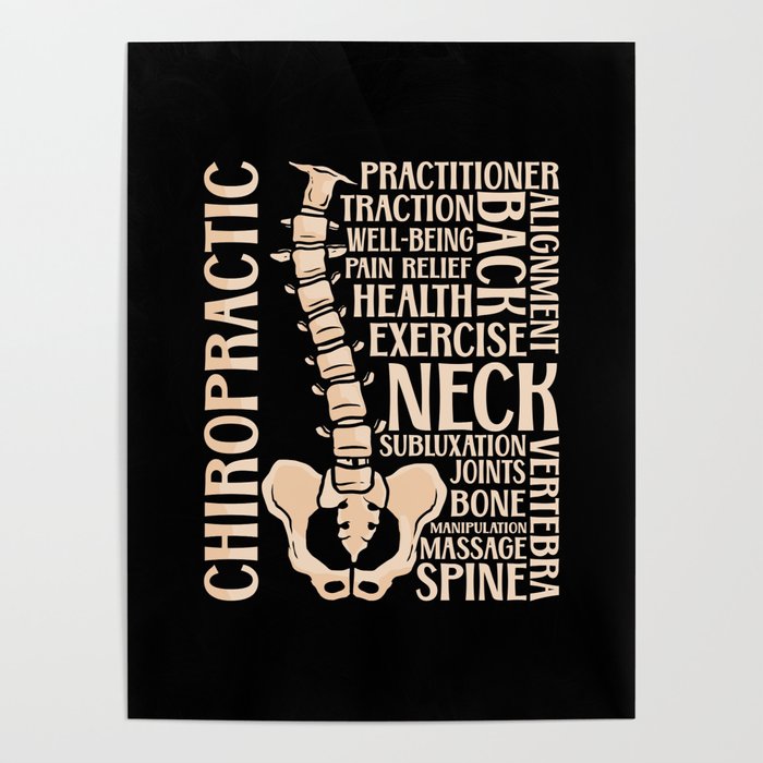 Chiropractic Spine Therapist Chiropractor Chiro Poster