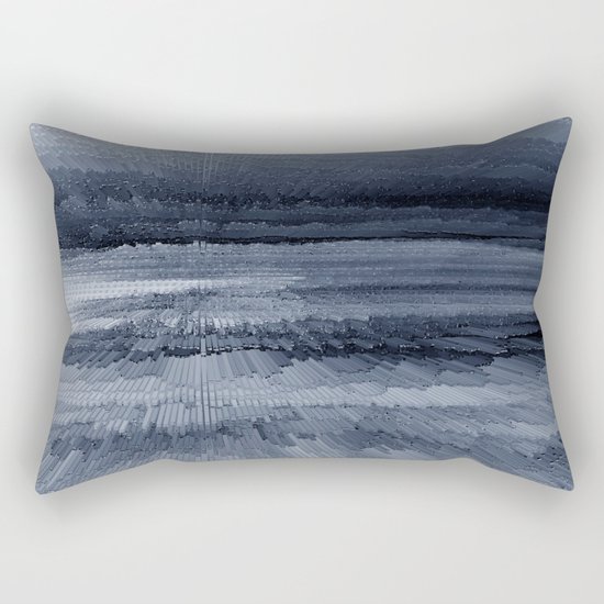Abstract black painting 2 Rectangular Pillow