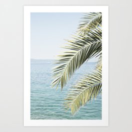 Summer Beach Palm Art Print