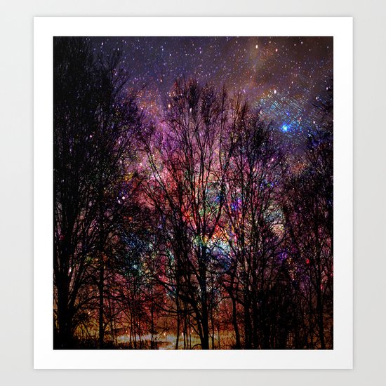 Life in the forest Art Print