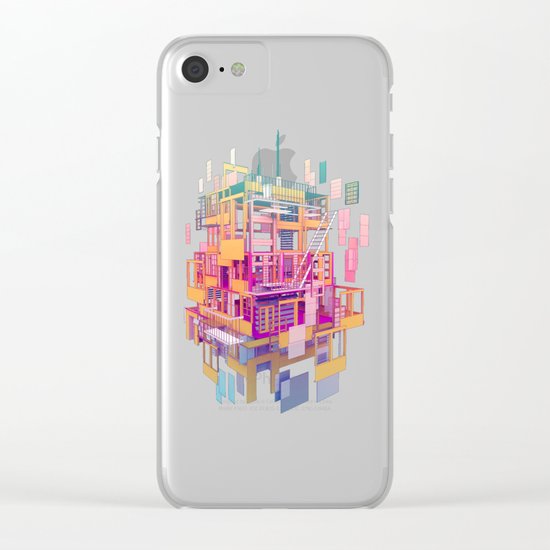 Building Clouds Clear iPhone Case