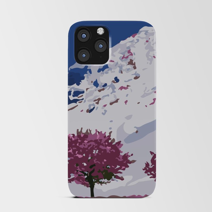 Snowy mountain iPhone Card Case