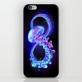 Infinity with Glowing Jellyfish iPhone Skin