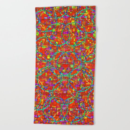 Verre Colore Pattern Beach Towel