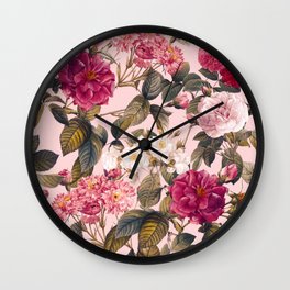 Rose Garden V Wall Clock