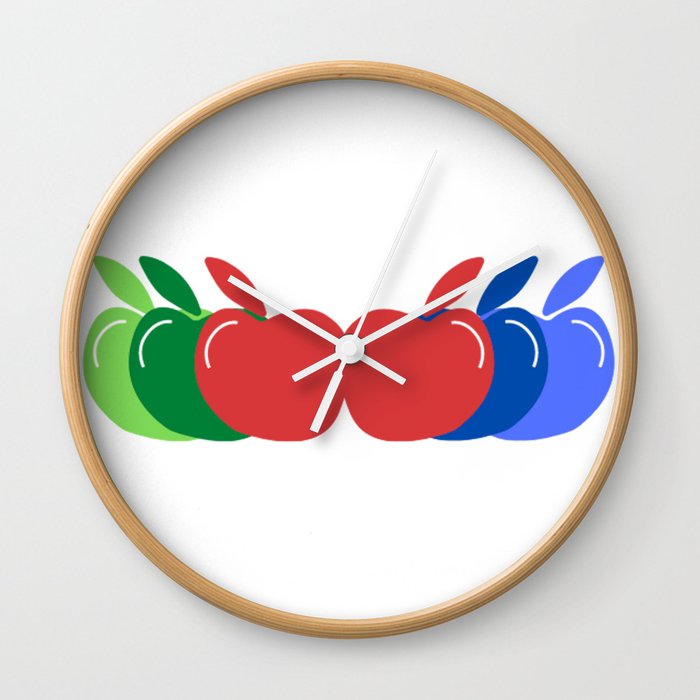 Apple in Different Shade Wall Clock