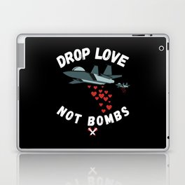 Airplane 2 Drop Love Not Bombs Laptop Skin