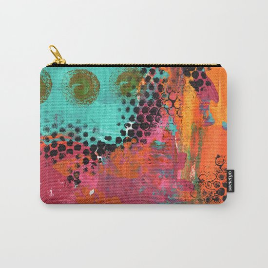 Original abstract painted artwork Carry-All Pouch