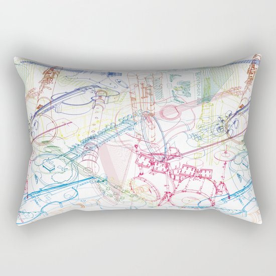 Music #1 Rectangular Pillow