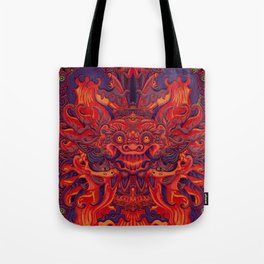 Red Bali Tote Bag
