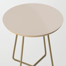 Light Taupe Solid Color Pairs with Sherwin Williams Alive 2020 Forecast Color - Touch of Sand SW9085 Side Table