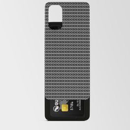 Black arrows pattern on grey background Android Card Case