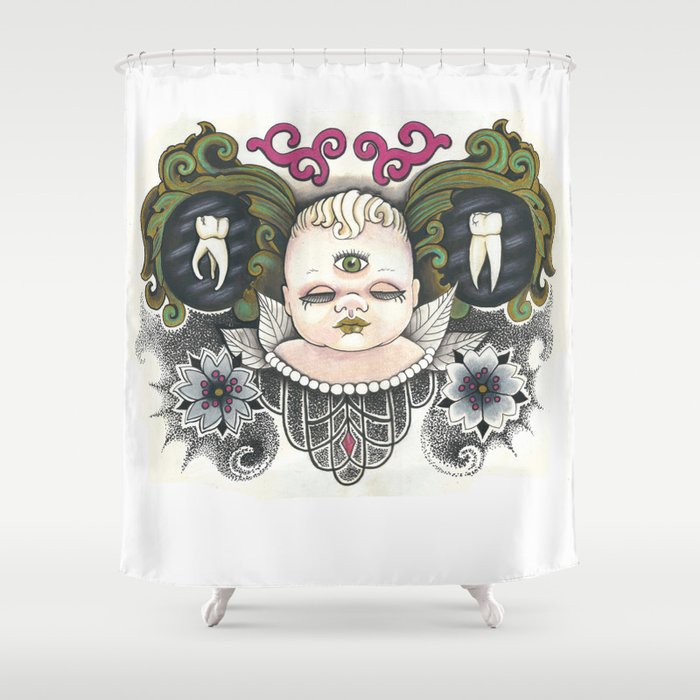 All Knower Shower Curtain