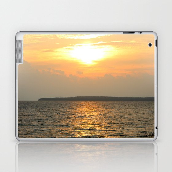 Vertical Sunrise over Lake Huron Laptop & iPad Skin