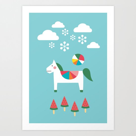 The Snowy Day Art Print