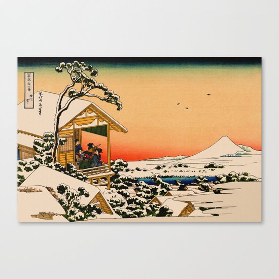 Snow at Koishikawa - Vintage Japanese Art Canvas Print