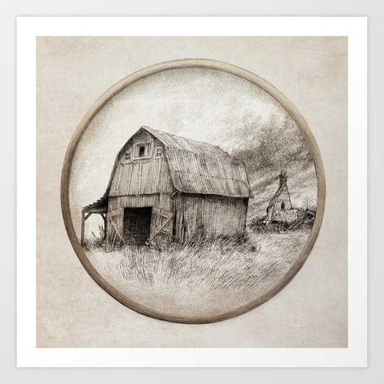 Old Barn Art Print