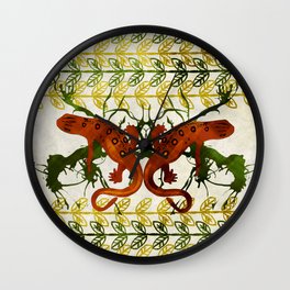 Lizards Wall Clock