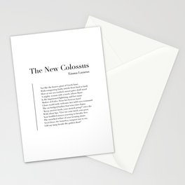 The New Colossus by Emma Lazarus Stationery Card
