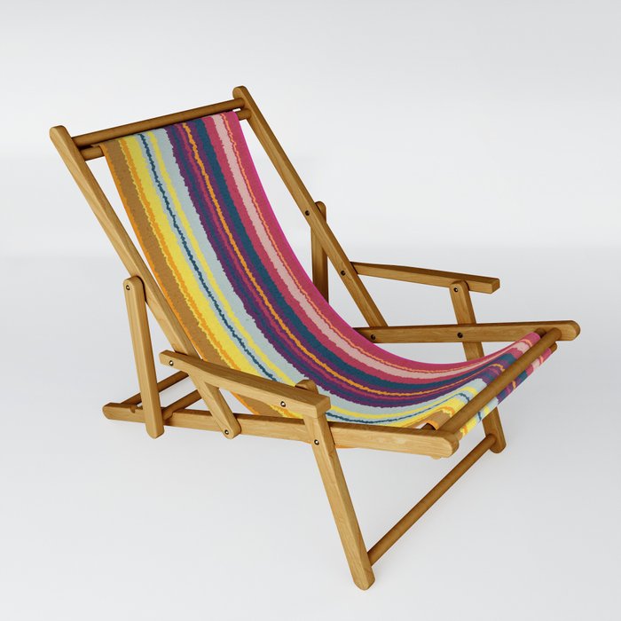 Rainbow stripes pattern Sling Chair