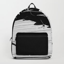 Pleasure Boats On A Sunny Day In Black And White Backpack