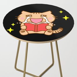 That story Feline Reader Side Table