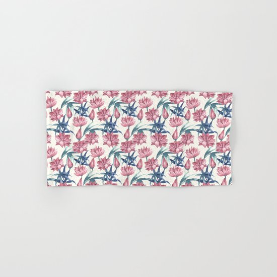 Oriental Flowers Hand & Bath Towel