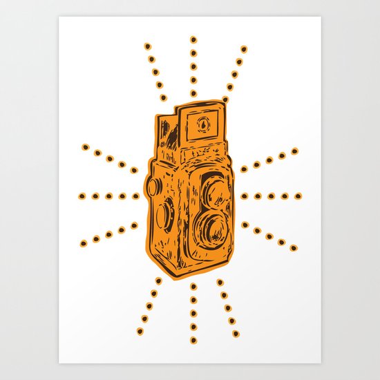 Vintage Camera Art Print