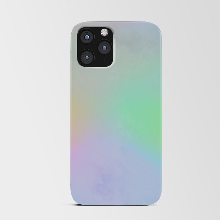 Rainbow watercolor background iPhone Card Case