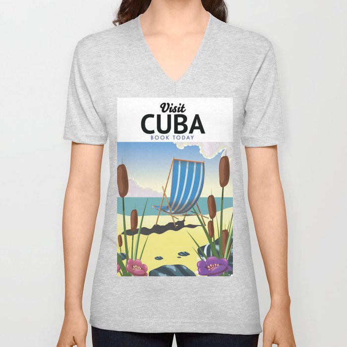 Visit Cuba Book today. V Neck T Shirt