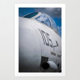 Navy Tomcat Jet Airplane Military Print Art Print