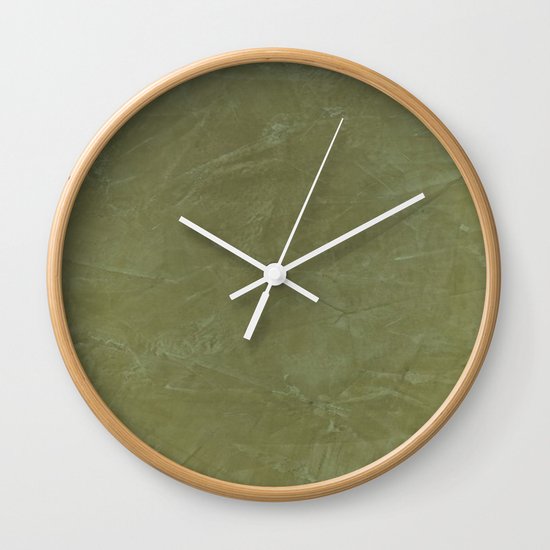 Italian Style Tuscan Olive Green Stucco - Luxury - Comforter - Bedding - Throw Pillows - Rugs Wall Clock